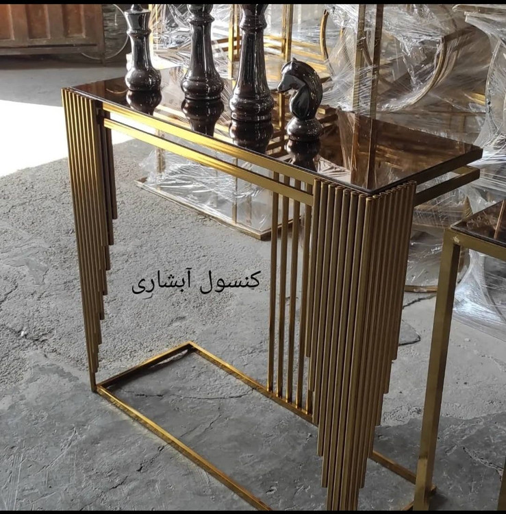 اینه کنسول مدرن فلزی