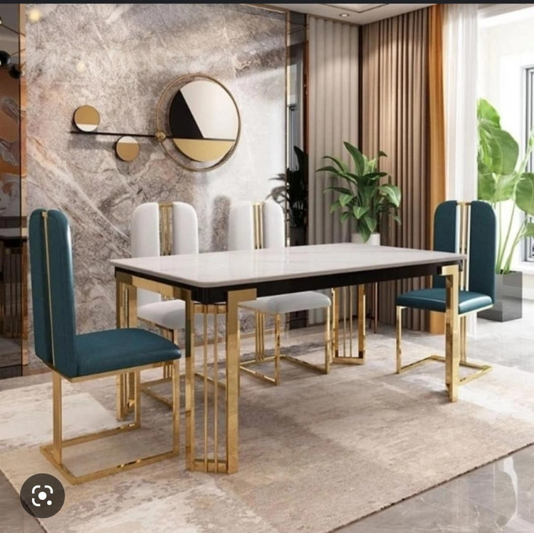 میز غذاخوری فلزی مدرن