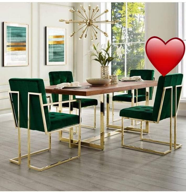 میز غذاخوری فلزی مدرن