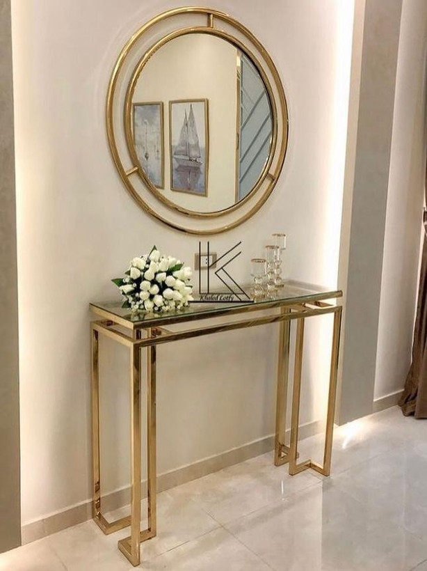 اینه کنسول طلایی