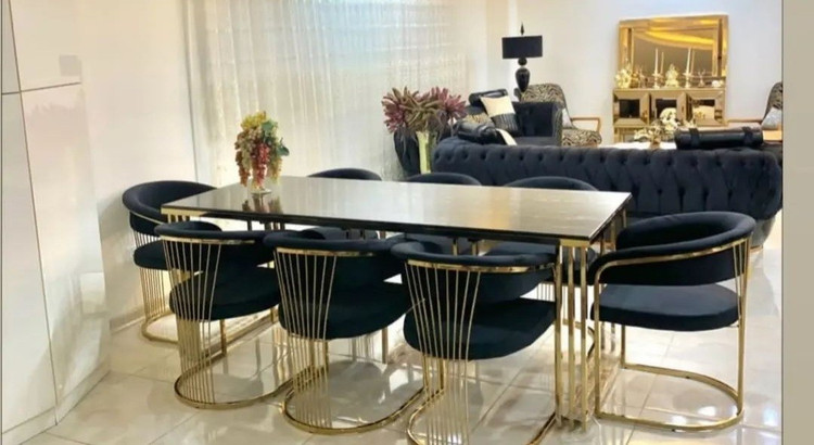 ناهارخوری ۶ نفره فلزی مدرن