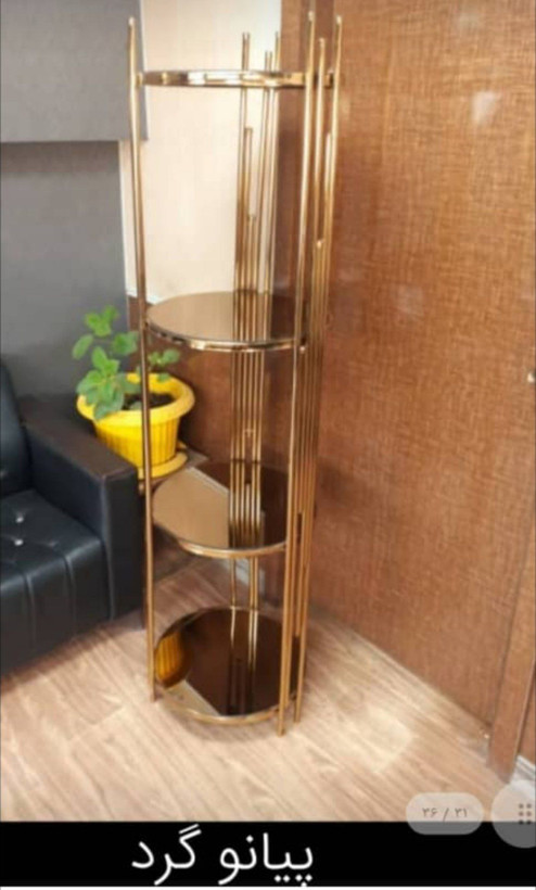 بوفه استندفلزی ابکاری رنگ کوره ای