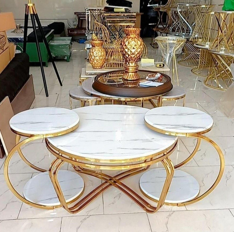 میز جلومبلی عسلی فلزی جدید