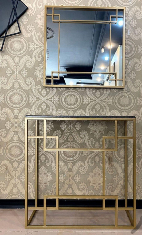 اینه کنسول فلزی لاکچری