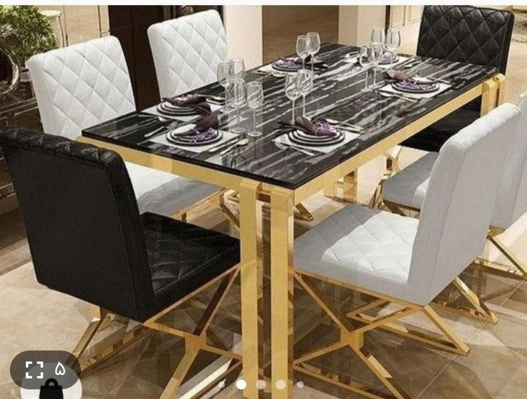 میز غذا خوری ۸ نفره فلزی دیجی کالا