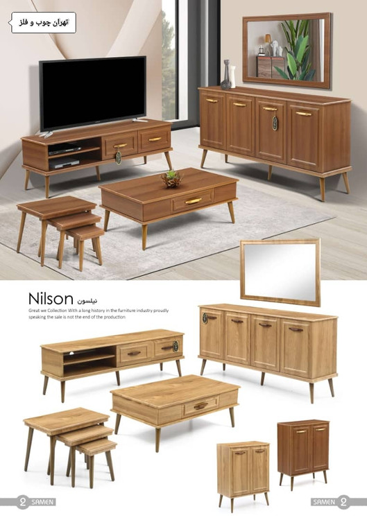 ست کامل میز تلویزیون اینه کنسول جلومبلی عسلی جاکفشی جدید