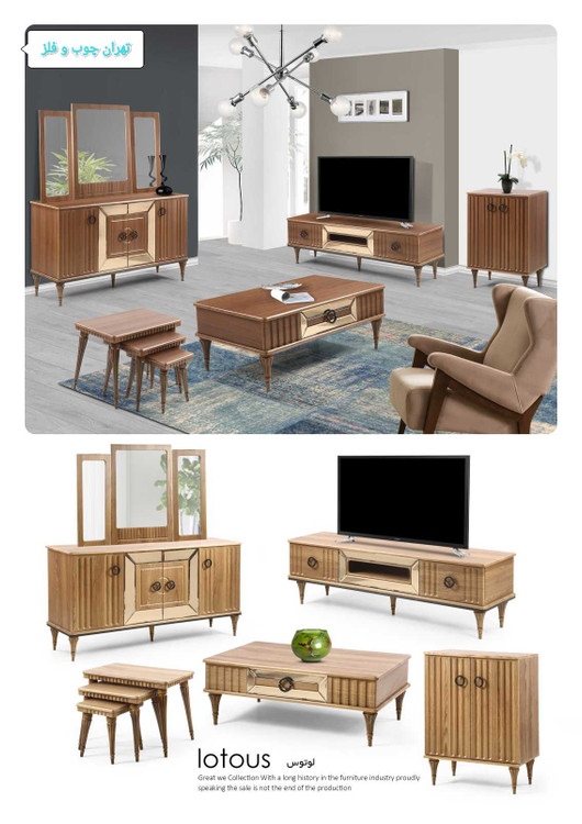 پک کامل سرویس اینه کنسول جلومبلی و عسلی میز تلویزیون جاکفشی