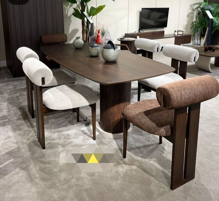 میز و صندلی ناهارخوری ۶ نفره چوبی لاکچری