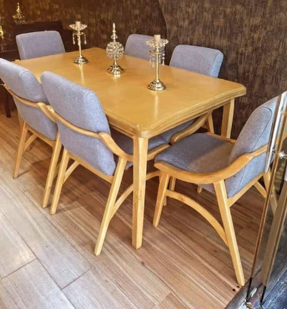 جدید ترین میز غذاخوری ۶ نفره چوب راش دیجی کالا