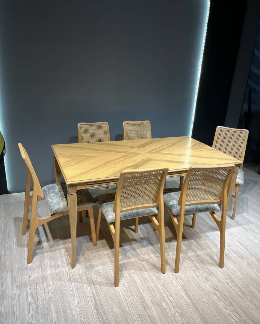 جدیدترین میز غذاخوری ۸ نفره چوب راش