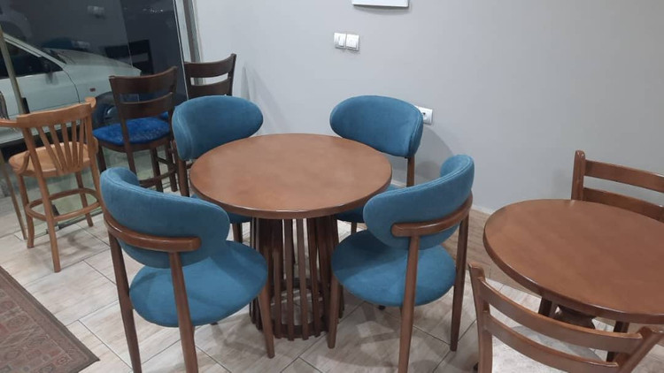 جدیدترین میز ناهارخوری گرد چوب راش