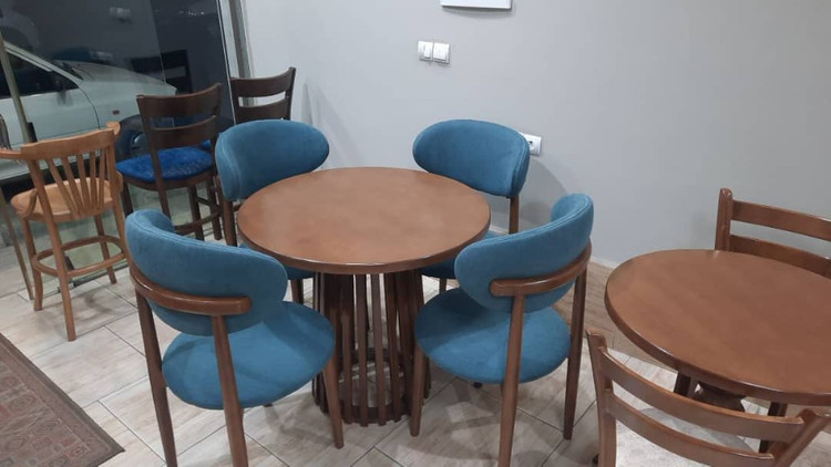 جدیدترین میز ناهارخوری گرد چوب راش