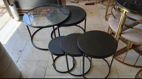 جدیدترین جلومبلی و عسلی رنگ کوره ای طرح سنگ