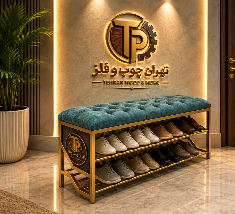جا کفشی نشیمن دار لاکچری