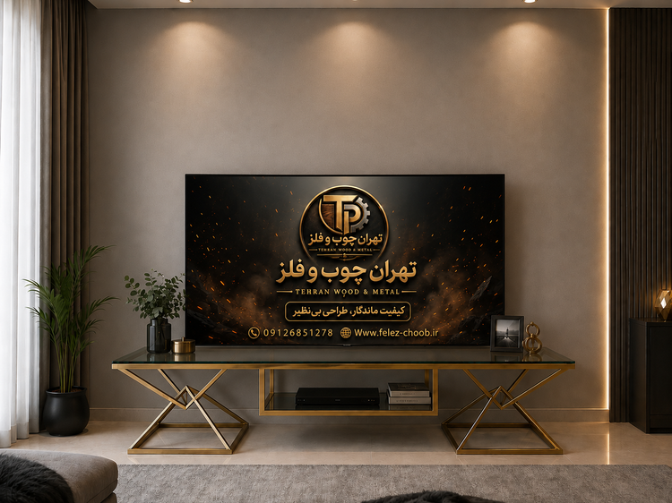 میز تلویزیون فلزی کد ۳۶۷