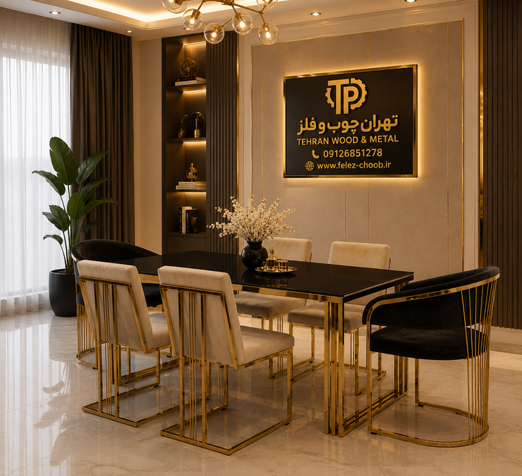 لاکچری ترین میز غذاخوری ۸ نفره