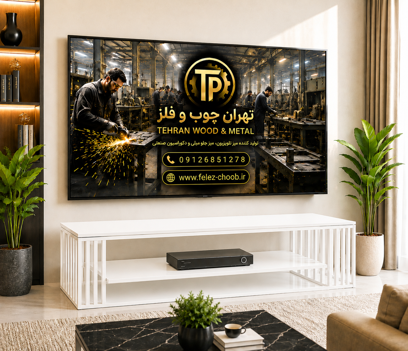 میز تلویزیون لاکچری